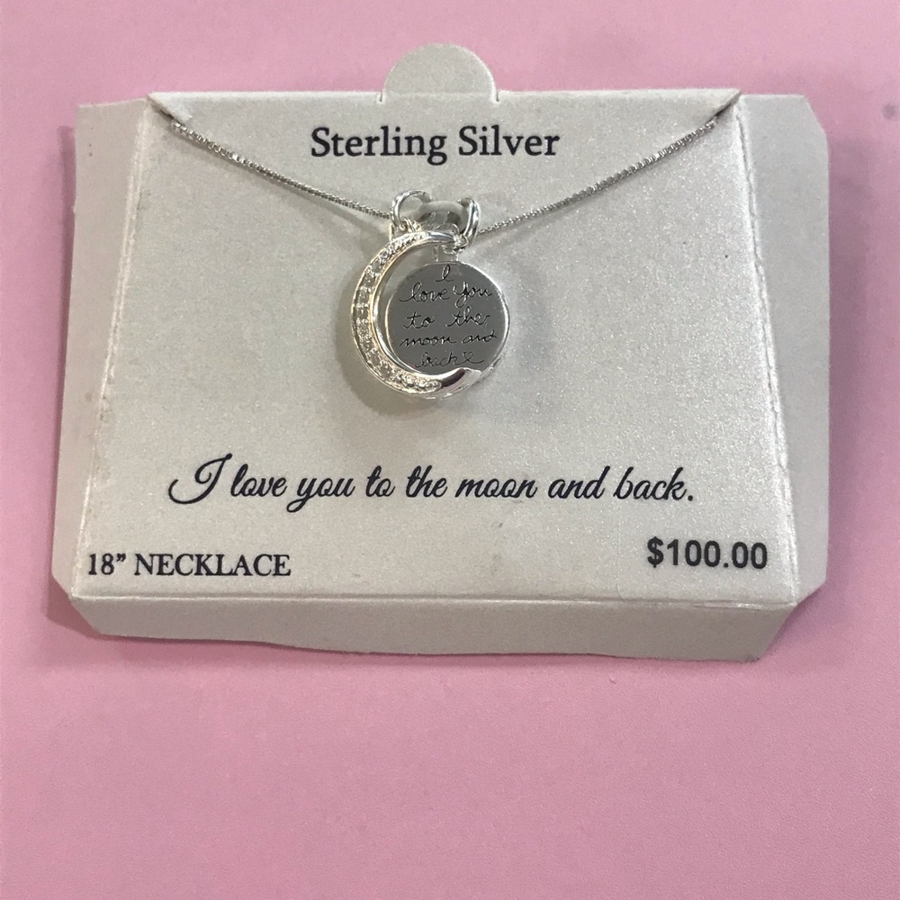 Sterling Silver Necklace I love you pending sale